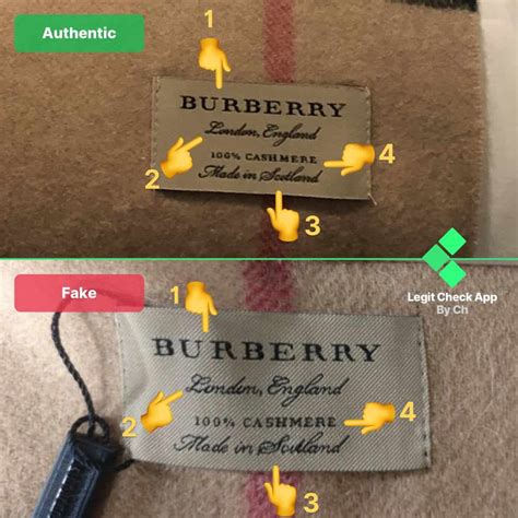 burberry scarf authentic or fake